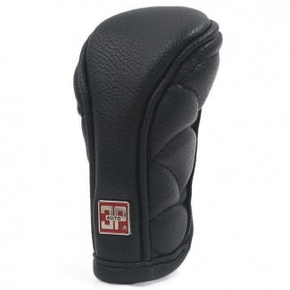 Anti-slip Zipper Closure Car Gear Shift Knob Cover Black