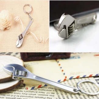 Adjustable Wrench Spanner Key Ring - Metal Tool Keychain Price in Pakistan | LAPTAB