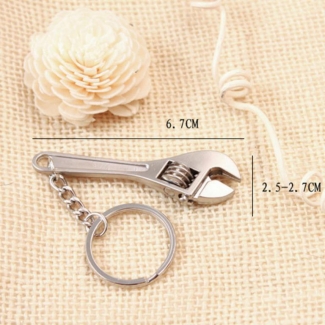 Adjustable Wrench Spanner Key Ring - Metal Tool Keychain Price in Pakistan | LAPTAB