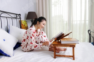 Multipurpose Wooden Laptop Table with Drawer Study Table Price in Pakistan | LAPTAB