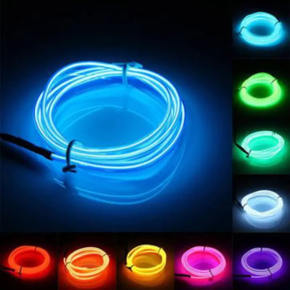 Wire Flash Rope LED Strip - 5-6 Feet Flexible Neon Lamp for Decoration Price in Pakistan | LAPTAB