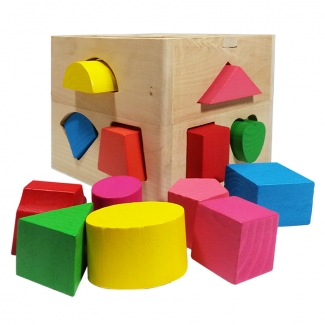 Intelligence Box - 13 Hole Shape Recognition Building Blocks for Kids Price in Pakistan | LAPTAB