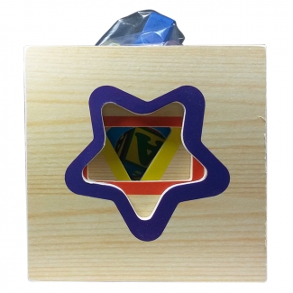 Wisdom Shape Set Box - 5 Interlocking Wooden Cubes for 3D Imagination Price in Pakistan | LAPTAB
