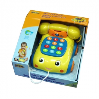 Winfun Talk and Pull Phone - Educational Toy with Music and Learning Modes Price in Pakistan | LAPTAB