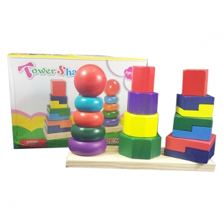 Shape Tower Multi-Color Geometrical Shapes for Kids' Skill Development Price in Pakistan | LAPTAB