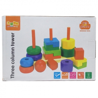 Shape Tower Multi-Color Geometrical Shapes for Kids' Skill Development Price in Pakistan | LAPTAB