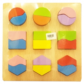 Shape Board - 1: Colorful Wooden Blocks for Sorting and Skill Development Price in Pakistan | LAPTAB