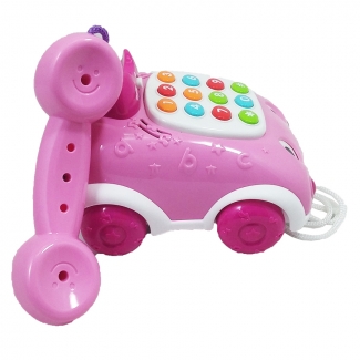 Winfun Talk and Pull Phone 0663 - Pink Learning Toy for Kids Price in Pakistan | LAPTAB