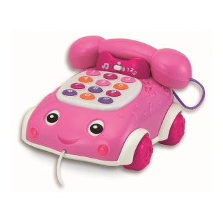 Winfun Talk and Pull Phone 0663 - Pink Learning Toy for Kids Price in Pakistan | LAPTAB