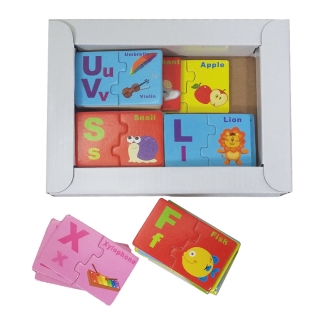 Matching Letters Activity for Kids - Thick Cardboard Spelling Game Price in Pakistan | LAPTAB