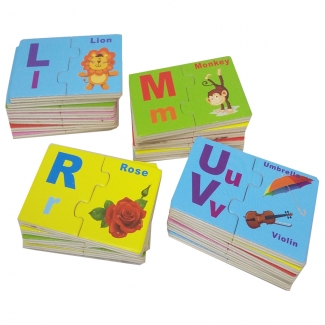 Matching Letters Activity for Kids - Thick Cardboard Spelling Game Price in Pakistan | LAPTAB