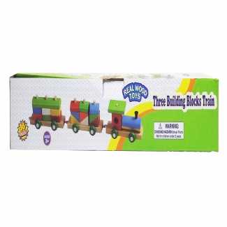 Three Building Blocks Wooden Train with Colorful Shapes for Learning Price in Pakistan | LAPTAB