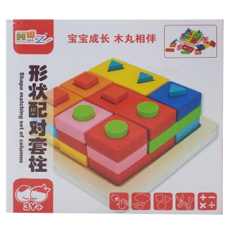 Shape Matching Column Toy for Color and Shape Learning in Babies Price in Pakistan | LAPTAB