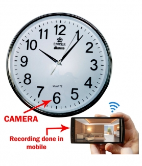 WiFi Spy Wall Clock with Wireless Hidden Full HD Camera, Motion Detection, Mic Price in Pakistan | LAPTAB