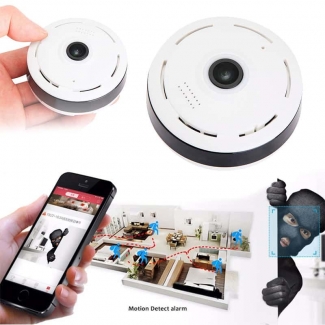 Panoramic Fisheye CCTV WiFi Camera 1280x960 Full HD 360? View with Night Vision and Two-Way Audio Price in Pakistan | LAPTAB