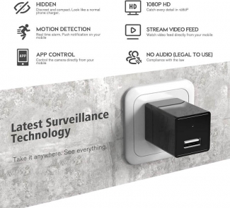 Wifi Charger Camera 1080P HD Motion Activated USB Wall Charger with Audio Recording Price in Pakistan | LAPTAB