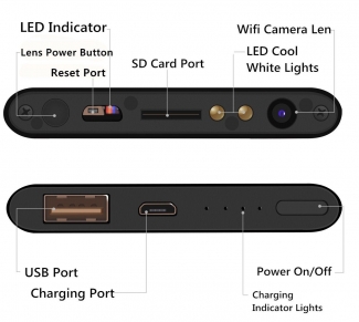 H8 HD 1080P Night Vision Hidden WiFi Power Bank Camera with Motion Detection and Remote Viewing Price in Pakistan | LAPTAB