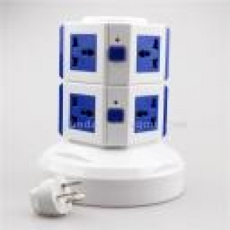 Multifunctional Vertical Socket with Fire-Resistant ABS and Pure Copper Core Price in Pakistan | LAPTAB