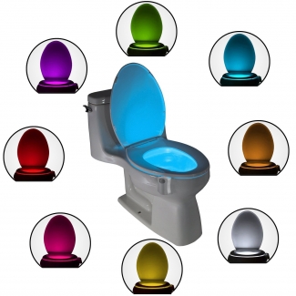 The Original Toilet Bowl Night Light by ToiLight ? Automatic, Colorful, Easy Fit