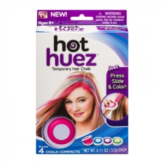 Hot Huez Temporary Hair Chalk Set with 4 Vibrant Shades, Washable Hair Color Price in Pakistan | LAPTAB