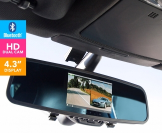 Full HD 1080p Dual Camera Rearview Mirror Dash Cam with Front and Rear Recording Price in Pakistan | LAPTAB