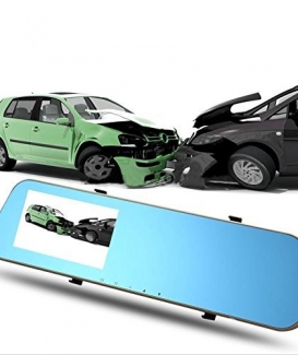 Full HD 1080p Dual Camera Rearview Mirror Dash Cam with Front and Rear Recording Price in Pakistan | LAPTAB