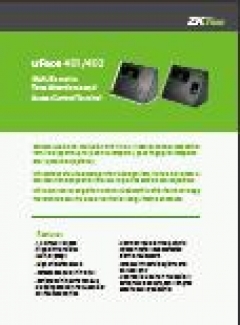 UFace402 Biometric Access Control with 1,200 Face, 2,000 Fingerprint Templates, Multi-Language Support Price in Pakistan | LAPTAB