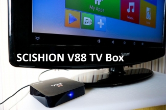 SCISHION V88 Plus TV Box QuadCore Android 6.0 with Enhanced WiFi and Easy App Management Price in Pakistan | LAPTAB