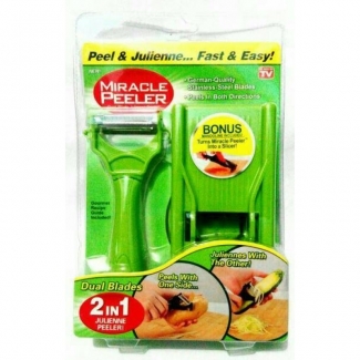 Miracle Peeler 2 in 1 with Ultra-Sharp Blades for Peeling, Slicing, and Grating Price in Pakistan | LAPTAB