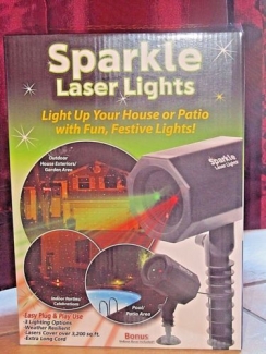 Sparkle Laser Lights Projector for Outdoor and Indoor Use, Weather Resistant, Covers 3200 sq ft, 3 Lighting Modes Price in Pakistan | LAPTAB