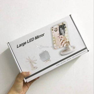 Large LED Makeup Mirror with 16 Touchscreen LEDs, 360? Rotation, HD Glass Price in Pakistan | LAPTAB
