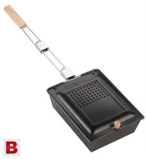 Campfire Corn Popper Popcorn Maker with Wood Handle, Nonstick for Campfire and Stove Use Price in Pakistan | LAPTAB
