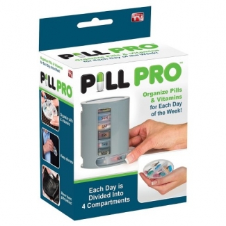 Pill Pro Weekly 7-Day Pill Organizer with Stackable Portable Trays, Compact Size Price in Pakistan | LAPTAB