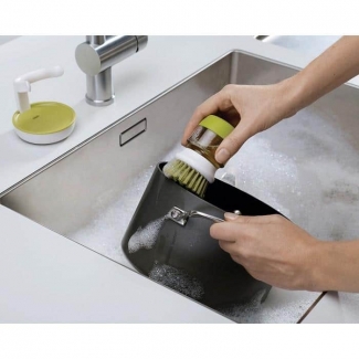 JESOPB Dishwasher Soap Dispenser with Scrubbing Brush for Efficient Pot Cleaning Price in Pakistan | LAPTAB