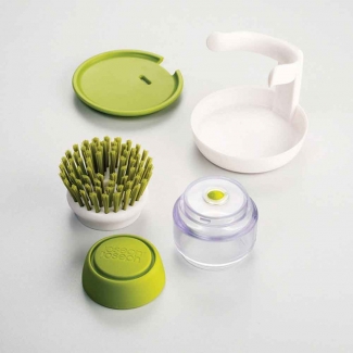 JESOPB Dishwasher Soap Dispenser with Scrubbing Brush for Efficient Pot Cleaning Price in Pakistan | LAPTAB
