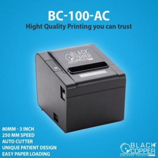 Black Copper BC-100-AC Mini POS Thermal Receipt Printer 80mm 250mm/s Auto Cutter Price in Pakistan | LAPTAB