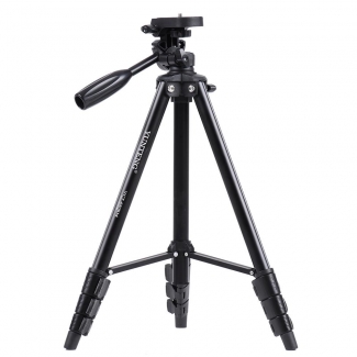YUNGTENG VCT680RM Tripod Stand with Pull-Out Button, Pan Head, and Flip Leg Locks Price in Pakistan | LAPTAB