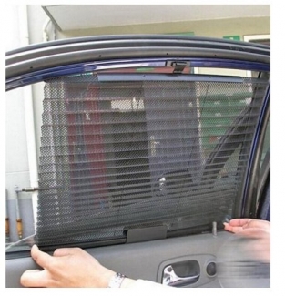 1 Pair Car Sunshade Automatic Stretching Sunscreen Curtains with PVC Suckers Price in Pakistan | LAPTAB