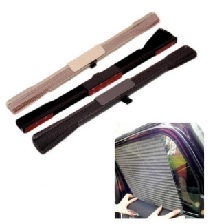 1 Pair Car Sunshade Automatic Stretching Sunscreen Curtains with PVC Suckers Price in Pakistan | LAPTAB