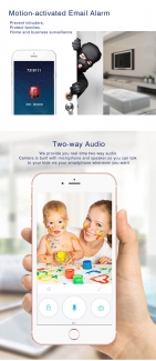 Three Antennas WiFi Security Camera with Smartphone Remote View and Two-Way Audio Price in Pakistan | LAPTAB