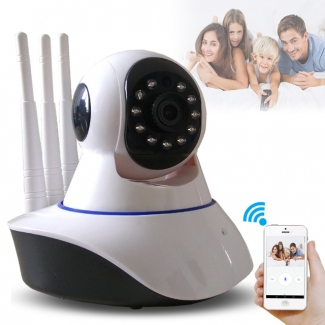 Three Antennas WiFi Security Camera with Smartphone Remote View and Two-Way Audio Price in Pakistan | LAPTAB