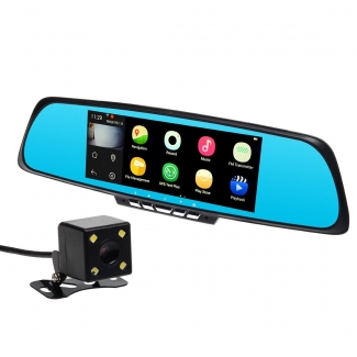 Car DVR Mirror with Front and Back HD Cameras, 7-Inch Touchscreen LCD, 170? Wide Angle Lens Price in Pakistan | LAPTAB