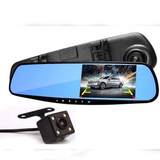 Car DVR Mirror with Front and Back HD Cameras, 7-Inch Touchscreen LCD, 170? Wide Angle Lens Price in Pakistan | LAPTAB