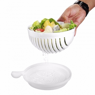 Salad Maker Bowl Cutter with Safe Cutting, Washing, and Draining Basket Price in Pakistan | LAPTAB