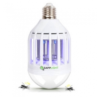 Zapplight 2 In 1 LED Lightbulb & Bug Zapper, 60W, 600 Lumens, 500 Sq Ft Coverage