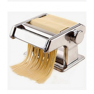 Noodle & Pasta Making Machine Silver with Adjustable Roller and 8 Cutters for Various Shapes Price in Pakistan | LAPTAB