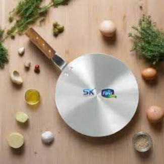 Bravo Metal Tawa with Wooden Handle, Silver - Durable Chapati Pan for Even Cooking Price in Pakistan | LAPTAB