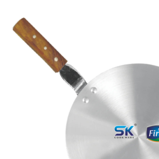 Bravo Metal Tawa with Wooden Handle, Silver - Durable Chapati Pan for Even Cooking Price in Pakistan | LAPTAB