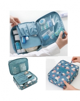 Portable Travel Kit Bag with Multiple Compartments, Waterproof, Foldable, Durable Nylon Organizer Price in Pakistan | LAPTAB