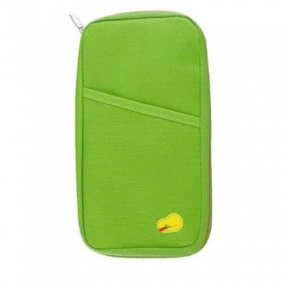 Travel Wallet for Passport - Parrot Green